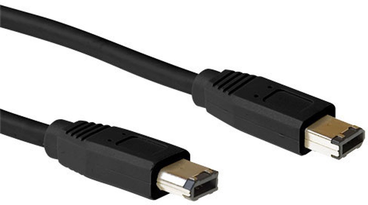 ACT FW1020 Firewire IEEE1394 Aansluitkabel 6-pin Male / 6-pin Male - 1,8 meter