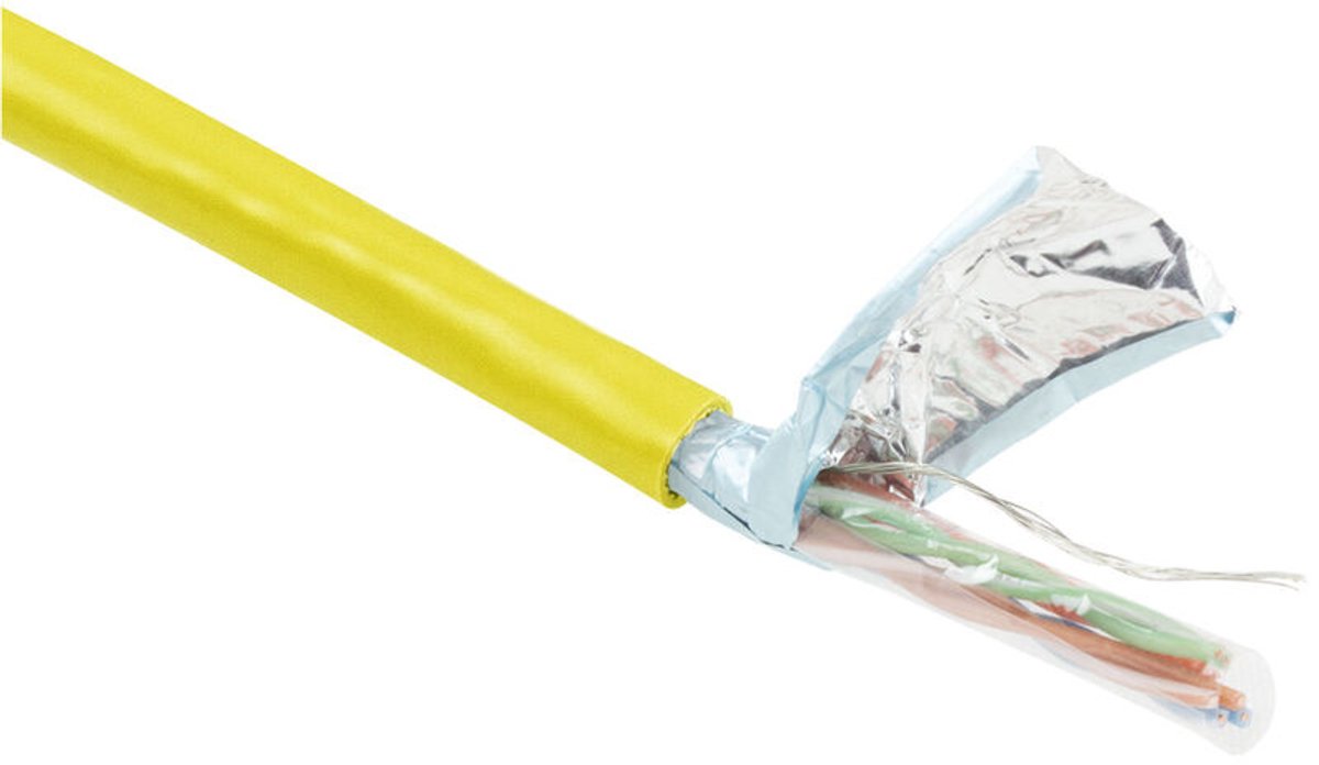 ACT FP7850 CAT5E F/UTP LSZH Patchkabel Soepel Geel - 500 meter
