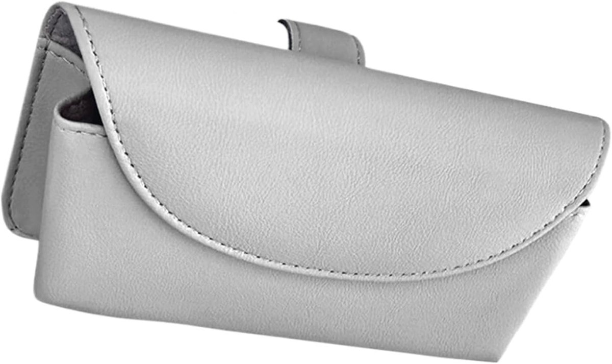 Zonnebril Case Houder | Vizier Brilhouder | Auto Magnetische Opslag | Morsbestendige Magnetische Vizier Zonnebril Houder | Auto Zonneklep Lederen Zonnebril Case Houder Clip