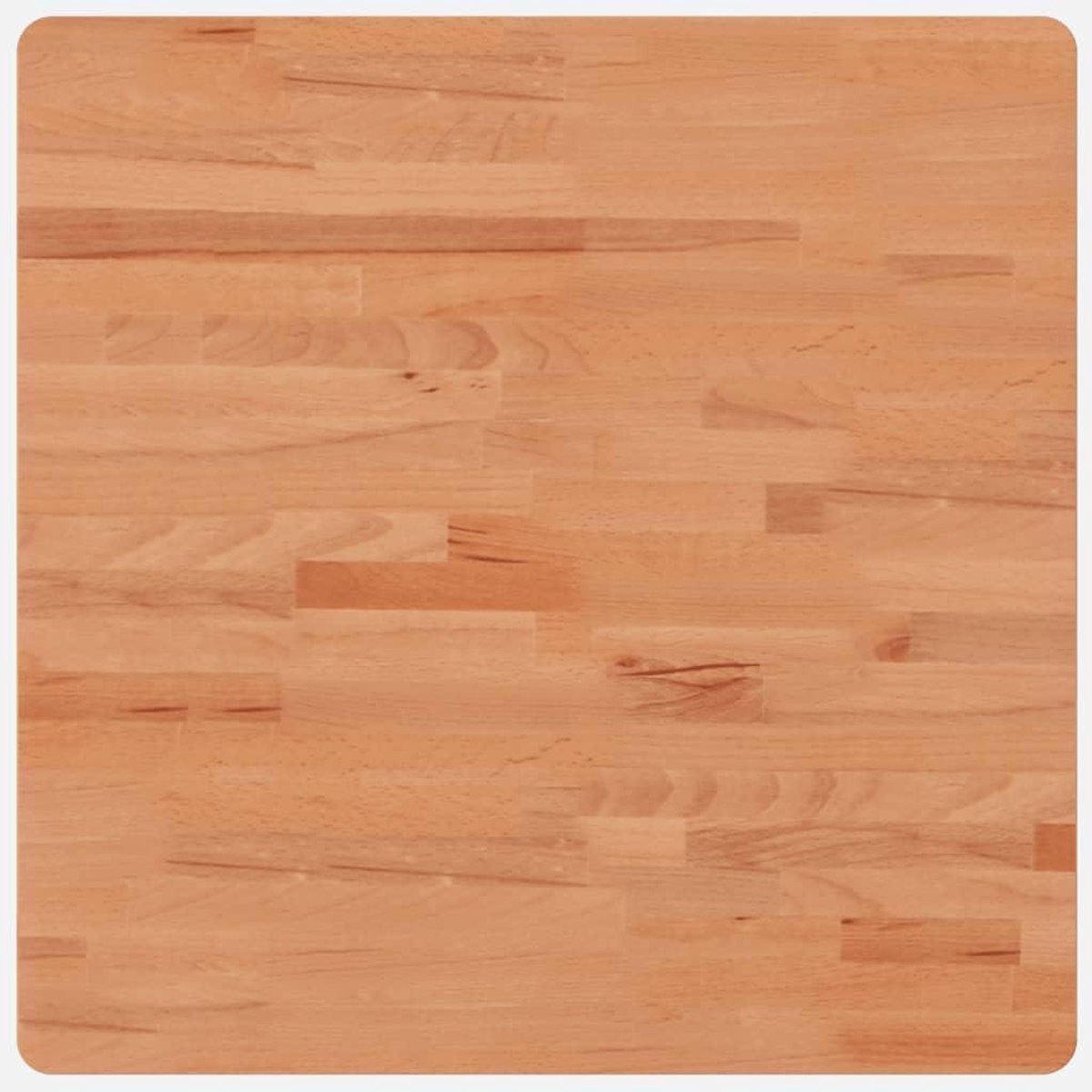 Houten Tafelblad - Vervangend Blad - Tafel Vernieuwen - Massief Beukenhout - 60x60x4 cm - Beukenbruin
