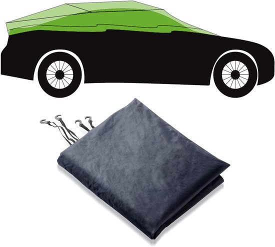 Autohoes Halve Garage - Beschermhoes Auto - Bescherming Buiten - Snel Verwisselbaar - Maat M - Donkerblauw