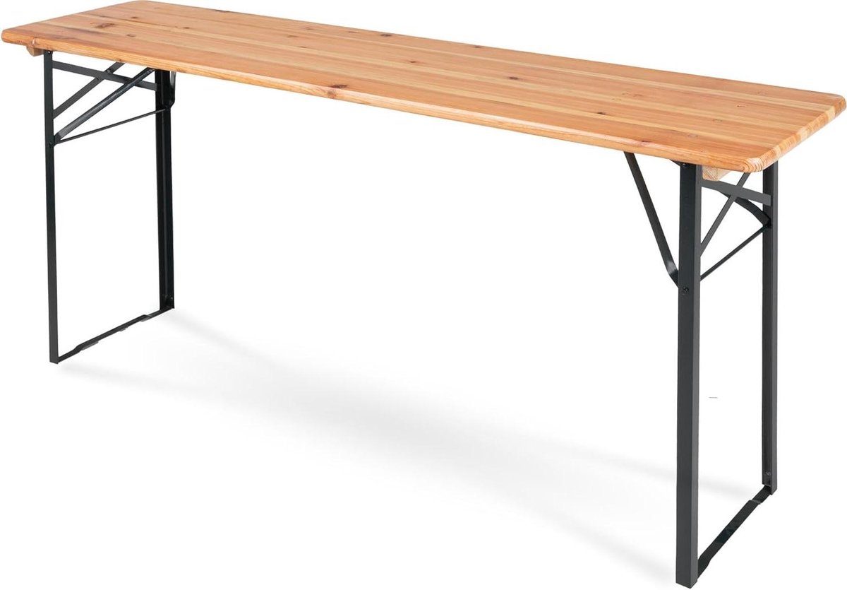 Tuinfeest Tafel - Buitenmeubel - Gezelligheid Buiten - Inklapbaar Ontwerp - 170 cm Lengte - Donkergroen