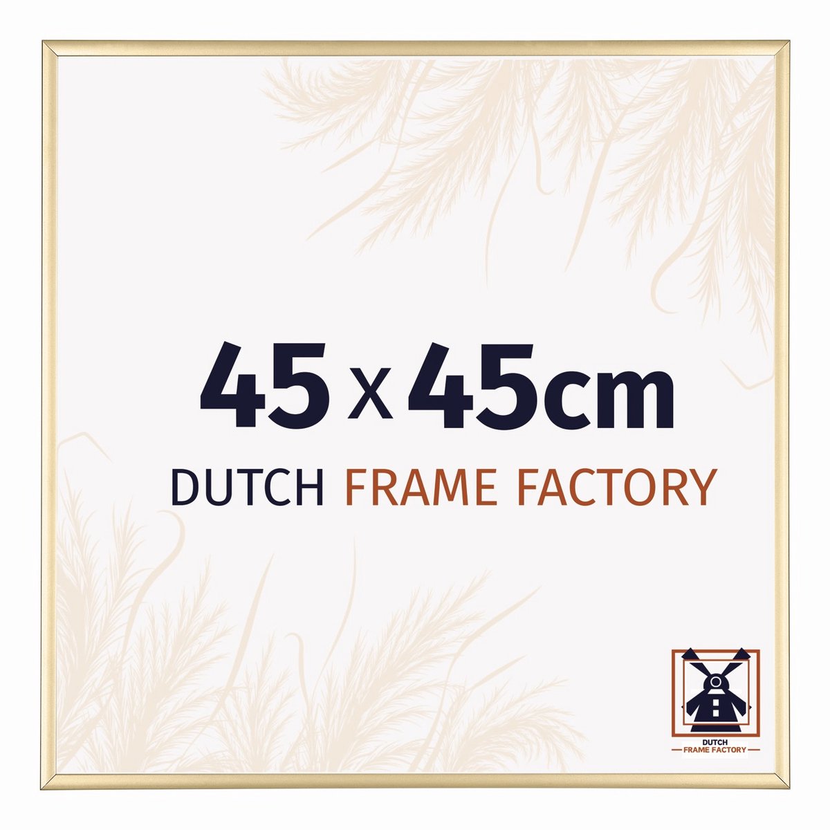 Dutch Frame Factory Fotolijst 45x45 cm - Aluminium - Goud - Kampen