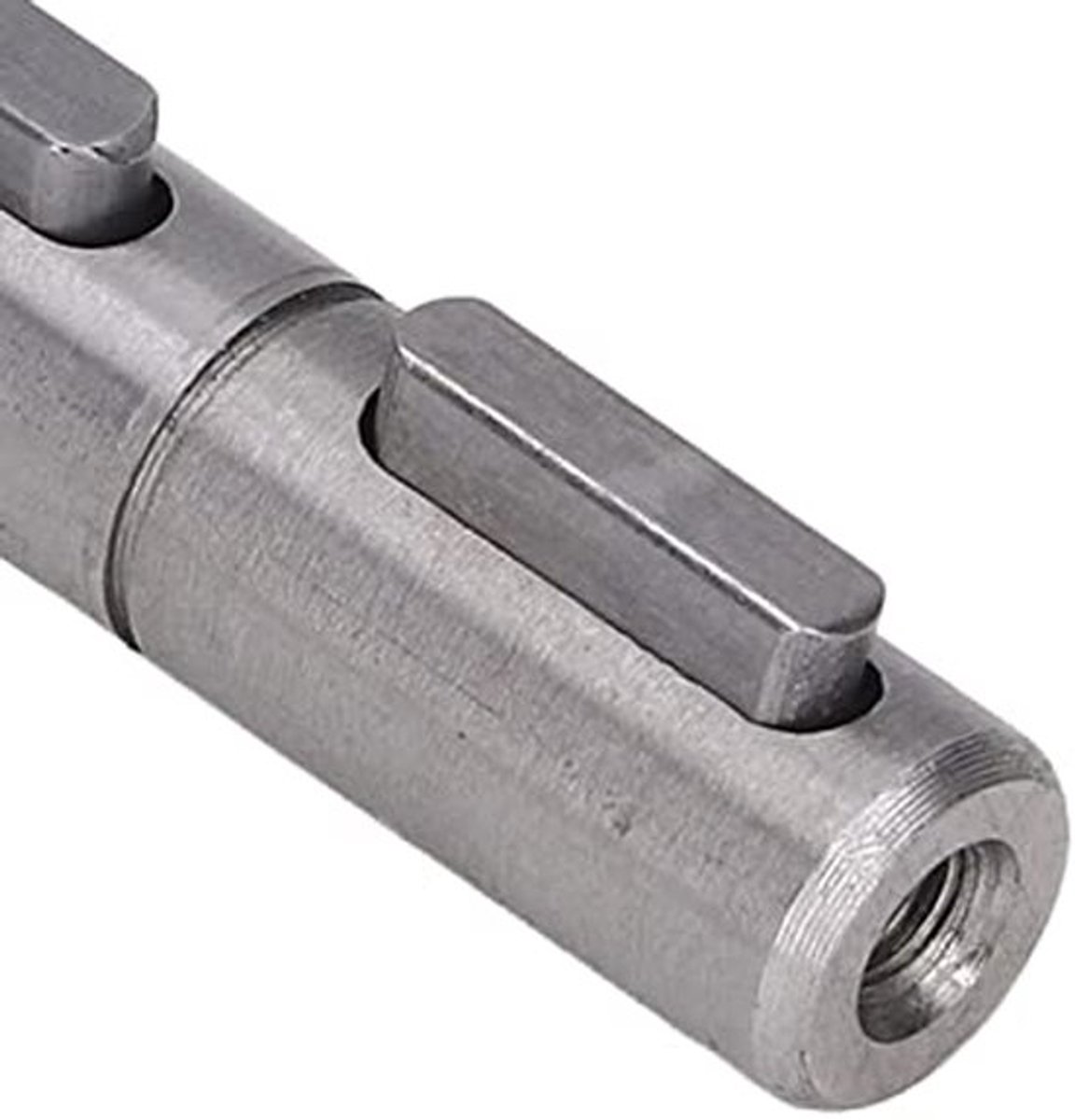 Worm Gear Speed Reducer, Legering Staal 18mm Diameter 164mm Lengte Dubbele Uitgangsas Kit met 8 Accessoires, Korte Uitgangsas voor Worm Reducer, NMRV040 RV040 Nema34 Stapelmotor