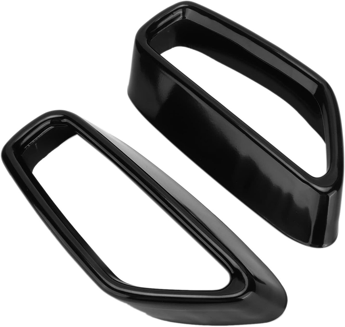 Zwarte Uitlaatpijp Eindkappen voor Auto, 2 Stuks, Perfect voor Interieur en Exterieur Decoratie, Verbeter de Look van je Voertuig