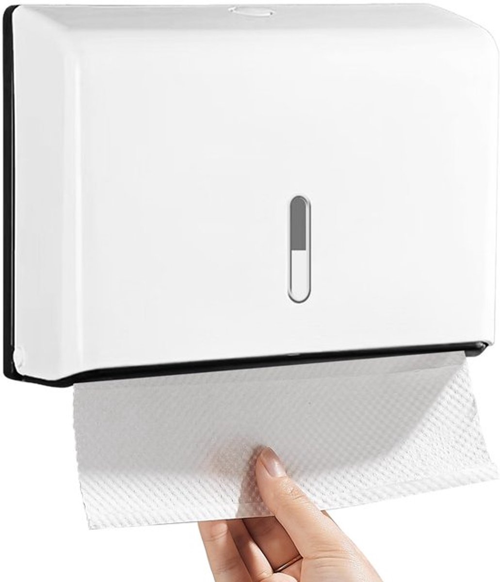 Papierhanddoekdispenser, Wandmontage Papierhanddoekdispenser Grote Capaciteit voor Badkamer, Keuken en Openbare Ruimtes, voor Z Vouw Handdoeken