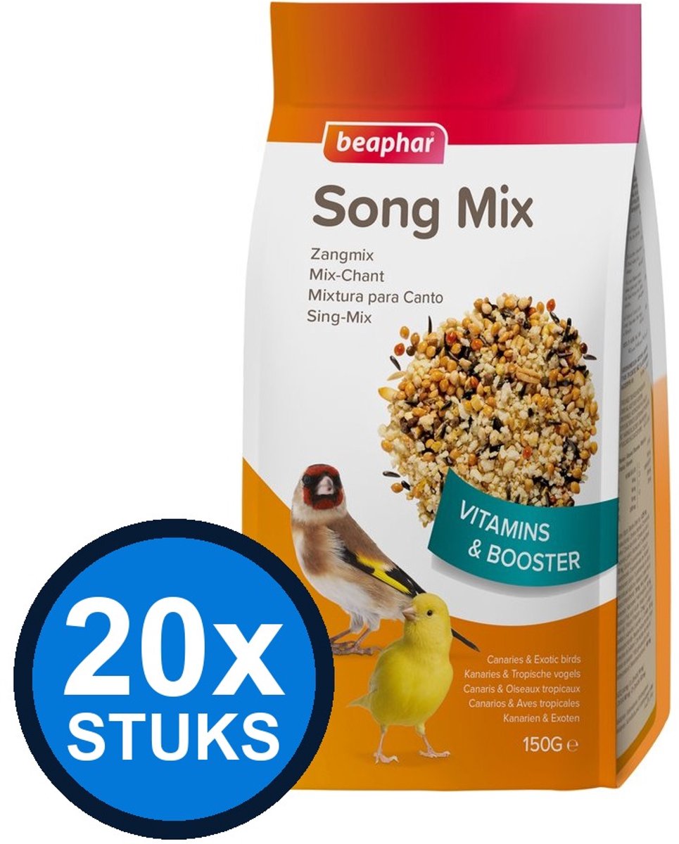 20x Beaphar - zangmix 150gr - Vogelvoer - 150 g