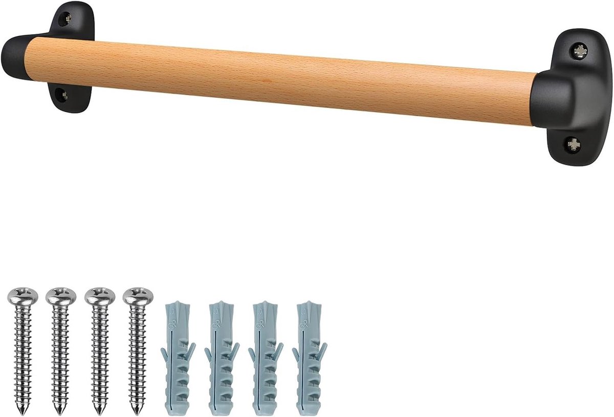 17 inch houten veiligheids handgreep voor speeltuinen, handrail voor kinderen, trapleuning en speelhuis accessoires van massief beukenhout