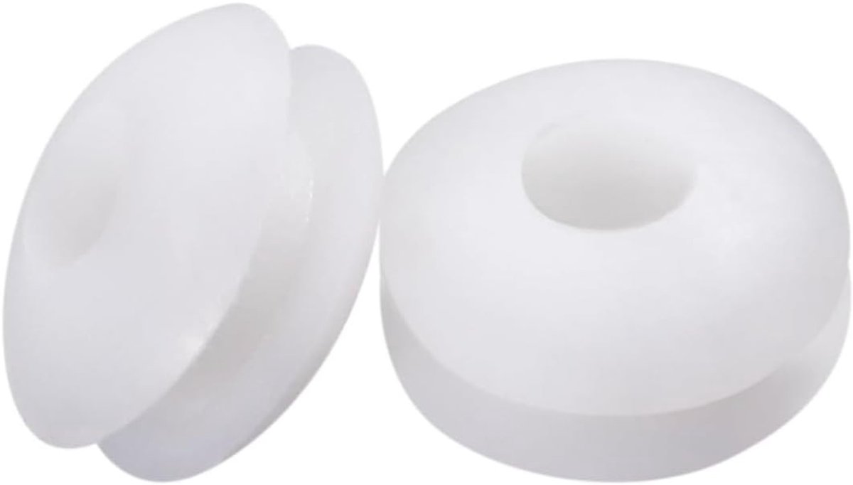 50 Stuks Witte Rubber Grommets 3mm - Draad Kabel Beschermringen voor Elektrische Aansluitingen en Gatenafdichtingen