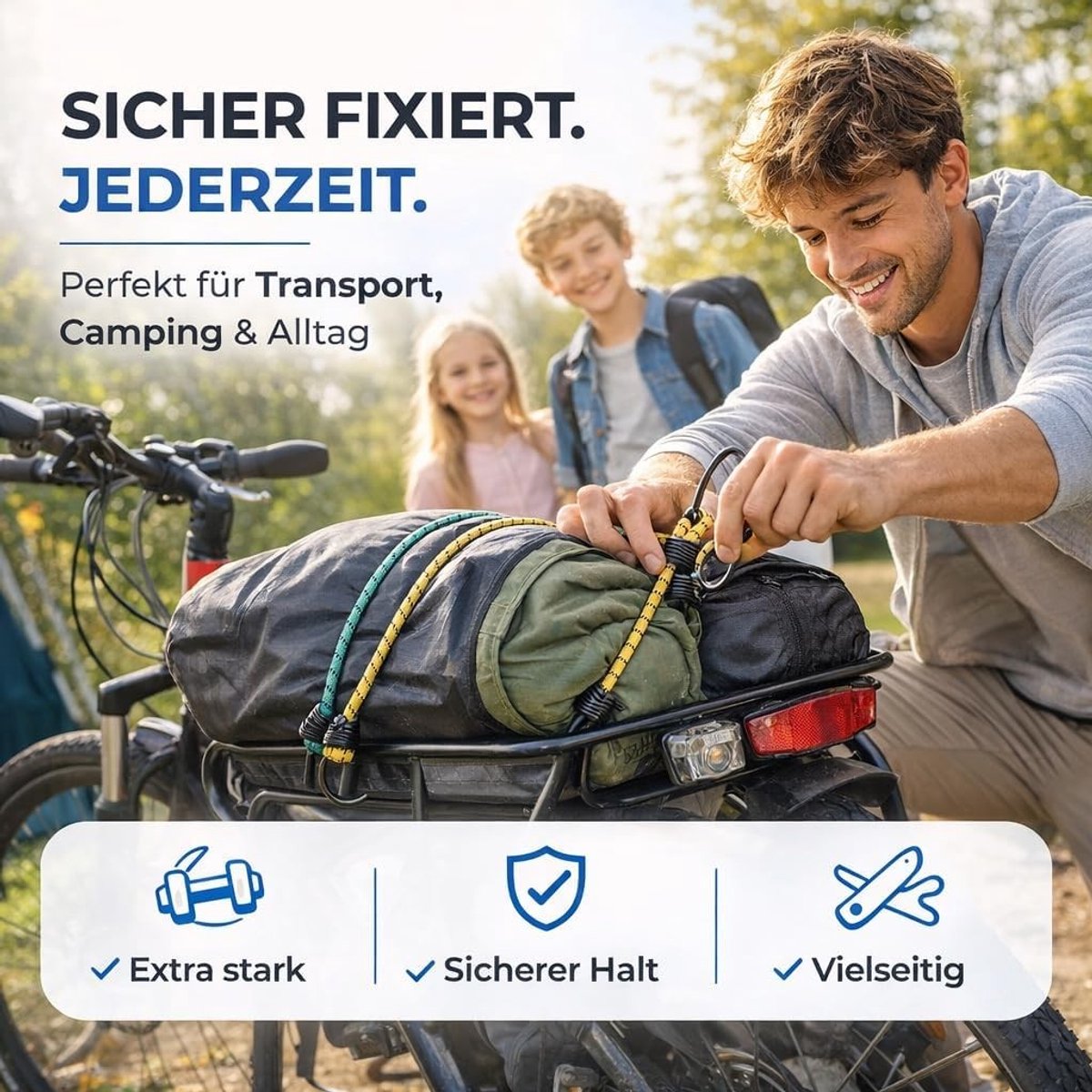 Expander Set Bagagespanner - Rubber - 10-delige Set - Hoogwaardige Kwaliteit - Voor Transport en Kamperen