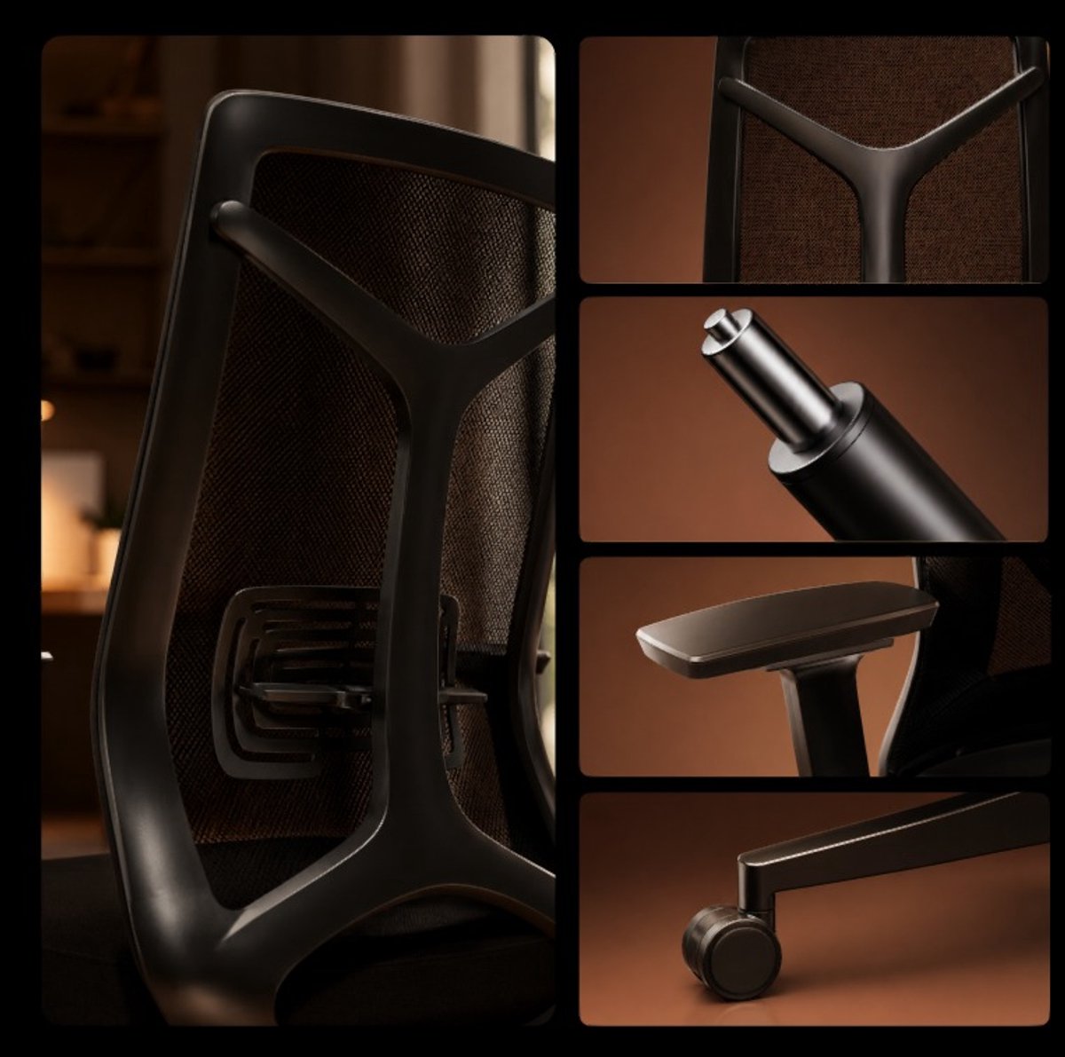 Roveo Ergonomische Bureaustoel - Office Gaming Chair - Volwassenen Game Stoel - Gamestoel - Zwart – foto 2