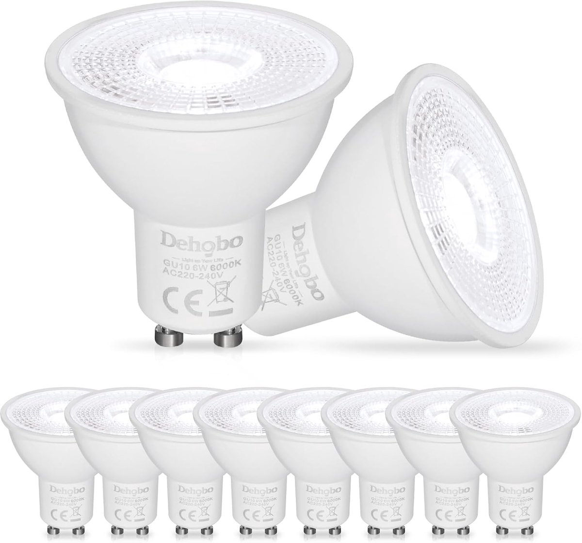 Ledlampen - Spots - Verlichting creëren - Direct licht zonder flits - 10 stuks - Koudwit