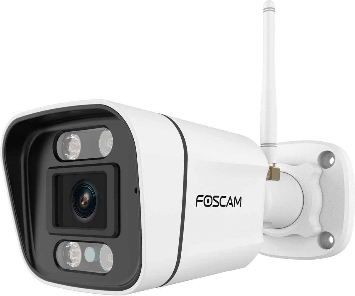 Beveiligingscamera - Buitencamera - Toezicht Houden - 4K Resolutie - 12 Volt - Wit
