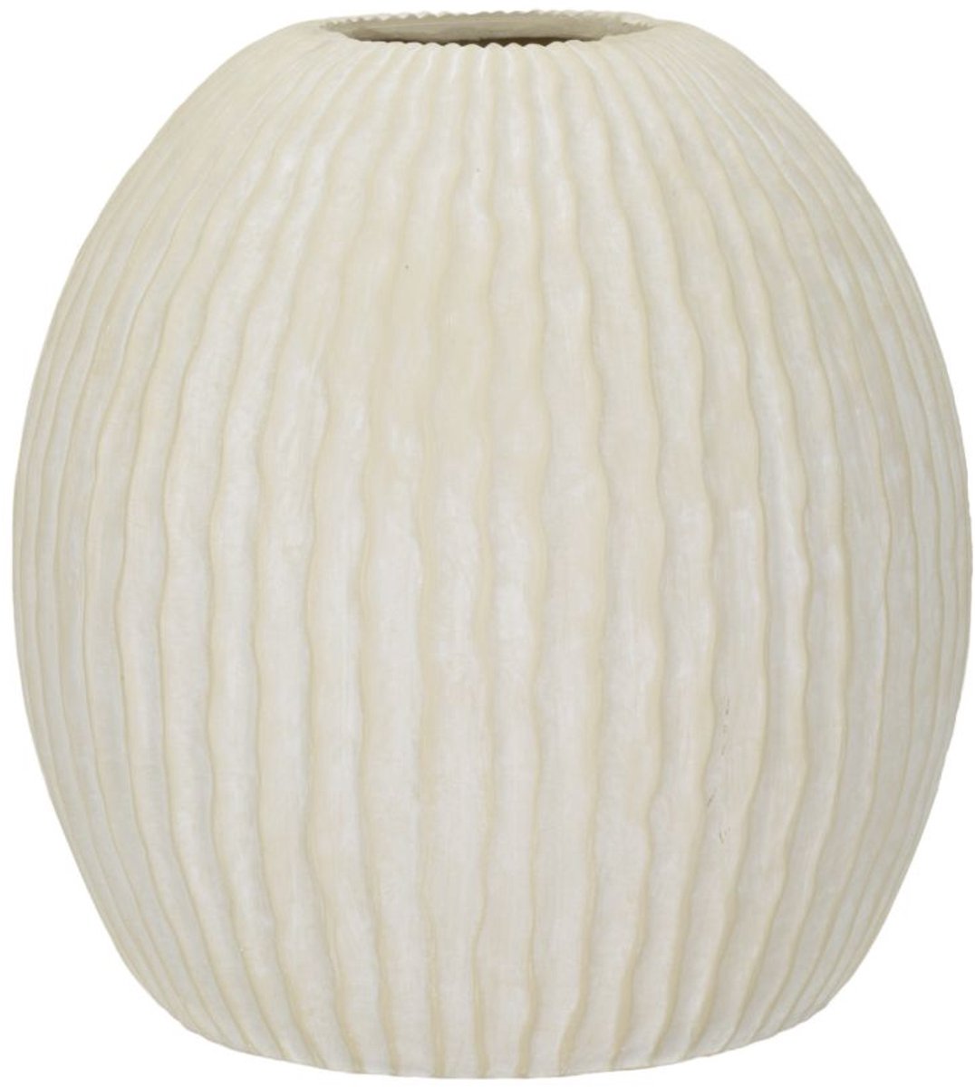 Mauro Ferretti Vaas Icicle Pot Ø 36,5×38 cm Crème