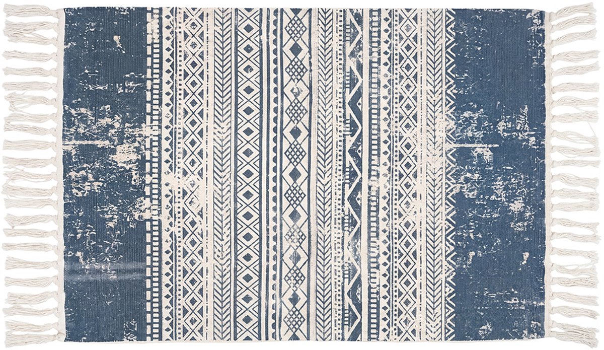 Clayre & Eef Vloerkleed Beige Katoen
