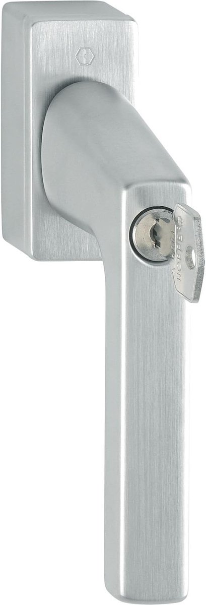 Raamgreep met slot - Veiligheidsgreep - Ramen beveiligen - Gepatenteerde beveiliging - 7x32-42mm - Mat chroom