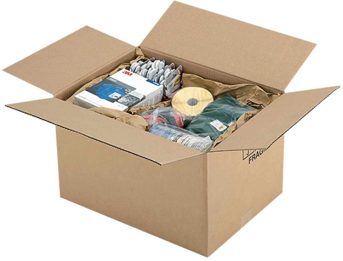 Verhuisdozen - Verzenddozen Karton - Spullen Opslaan - Vochtwerend Materiaal - 25x15x14 cm - Bruin