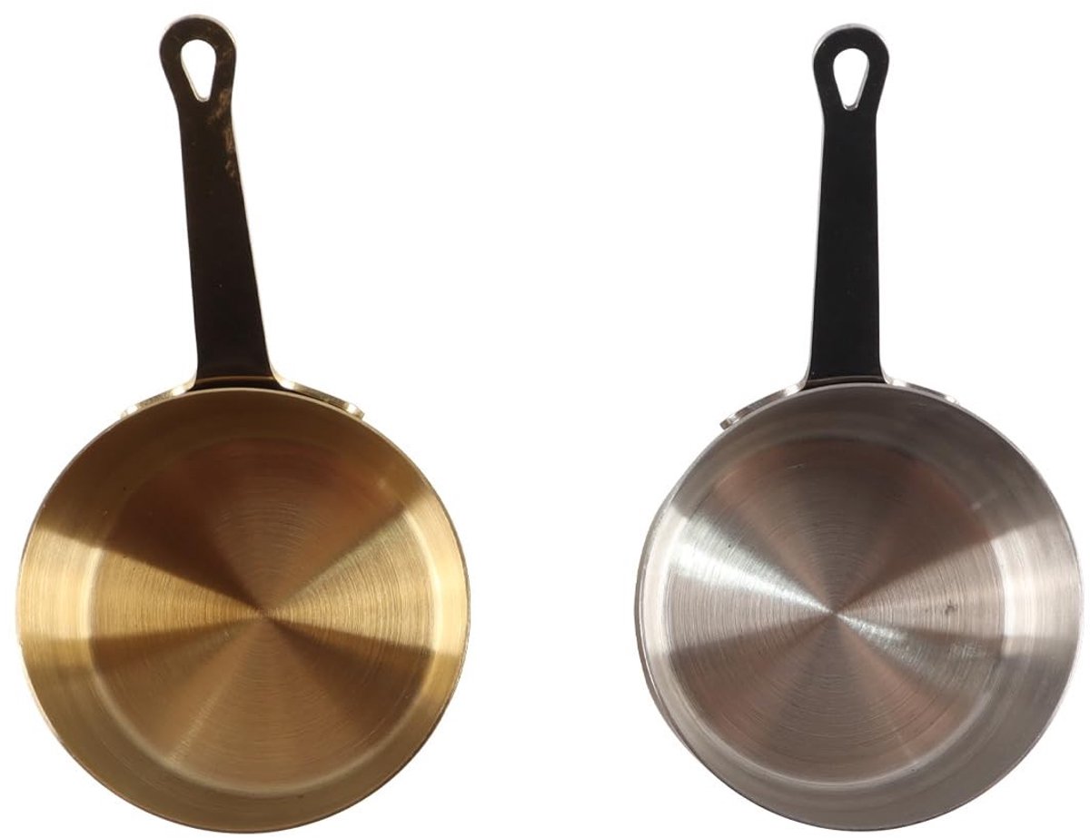 Dailygoods - Mini Roestvrijstalen Sausbeker Set van 2