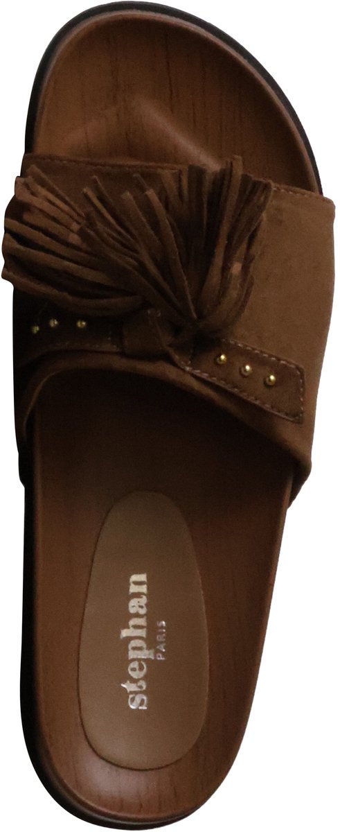 Slippers met plateauzool om aan te trekken