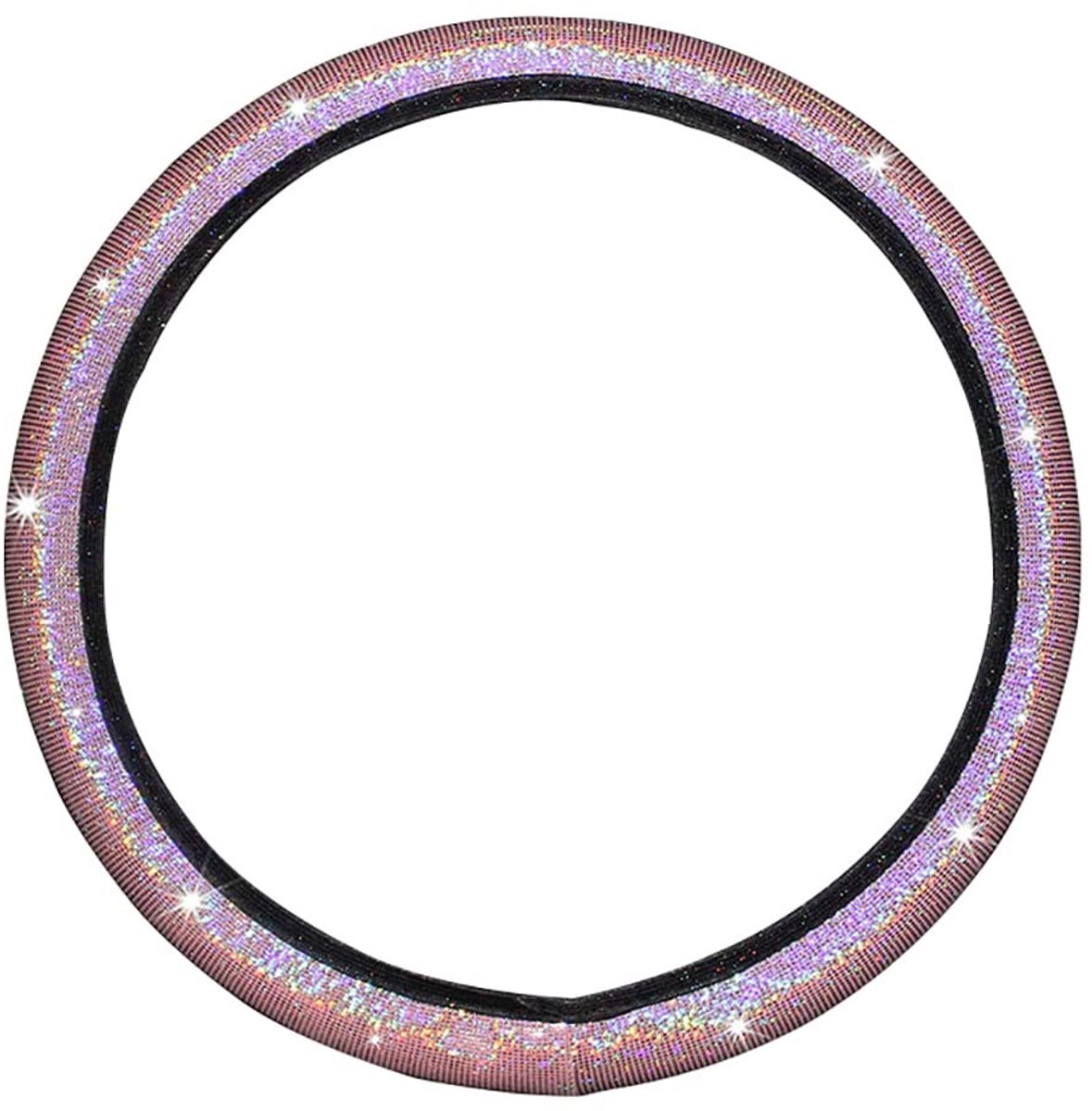 Dailygoods- Stuurhoes Universeel - PU Leer - Antislip - Auto Accessoires - Bling Bling - Vier Kleuren Opties - Duurzaam Materiaal - Stuurwielhoes