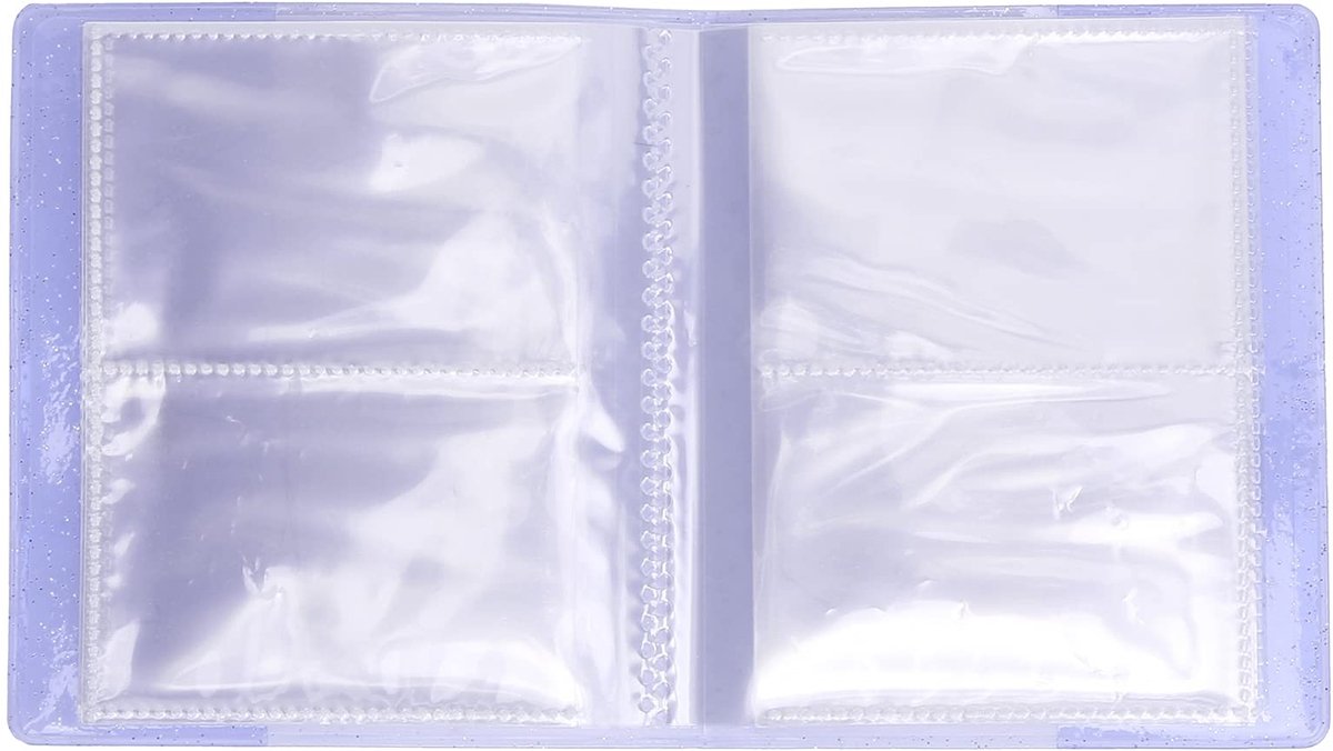 Dailygoods- Fotoboekalbum 3 Inch - 96 Vakken - 16 Pagina's - PVC - Foto-opslag 64 Foto's - Duurzaam - Fotoalbum
