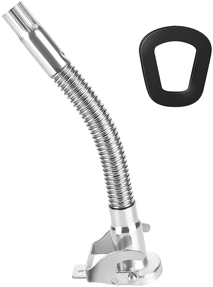 Dailygoods- Schenktuit Flexibel - Schenktuit Metalen Jerrycan - Schenktuit Brandstofblikjes - 5-20 Liter - Roestvrij Staal - 360 Graden Draaibaar - Brandstofschenktuit