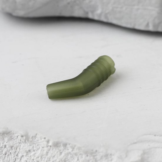 Karper Visserij Rigs Haak - Rig Aligners Ronnie Rig - Terminal Visgerei - Flexi Rubber - Natuurlijke Groen - Geschikt voor - Karper Vissen - Flexibel Materiaal - 30 Stuks — afbeelding 4