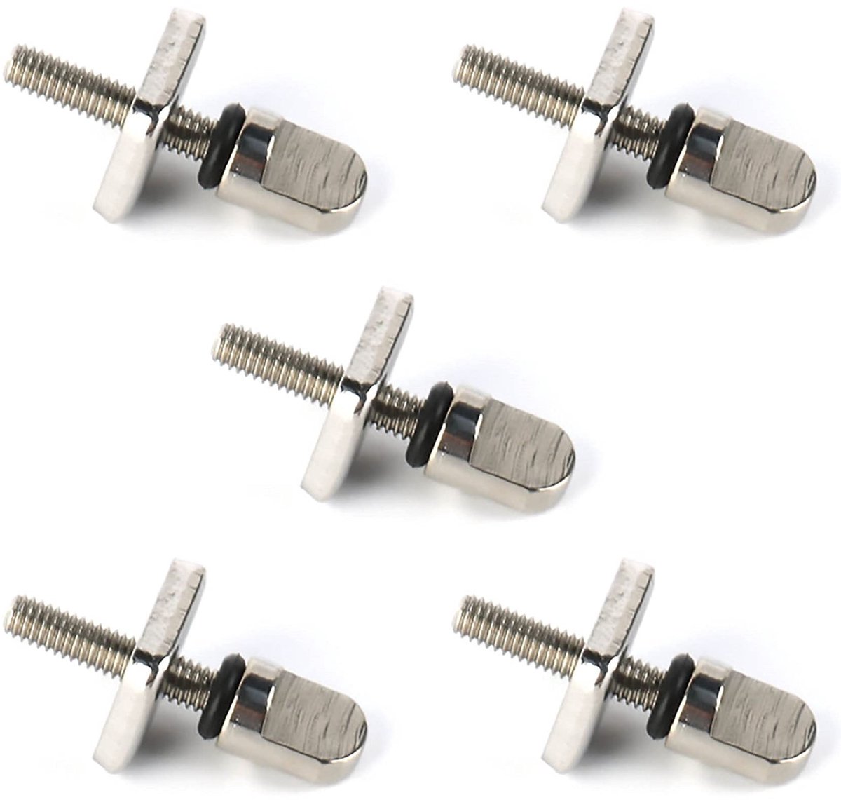 Dailygoods- Surfplank Vinnen Schroef - 5 Stuks - Roestvrij Staal - Duurzaam - Schroefdiameter 4 mm - Schroeflengte 30 mm - Eenvoudige Installatie - Surfboard Schroeven