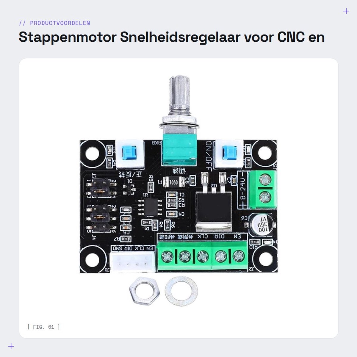 Dailygoods- Stappenmotor Snelheidsregelaar - Aandrijfregelaar