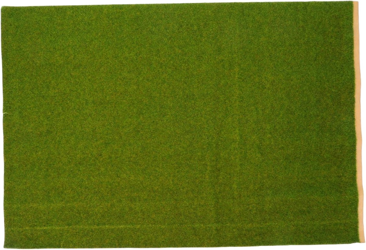 Kunstgras Mat - Nep Gras - Modelbouw Landschap - Hoge Trouw Textuur - 50 x 35 cm - Lichtgroen