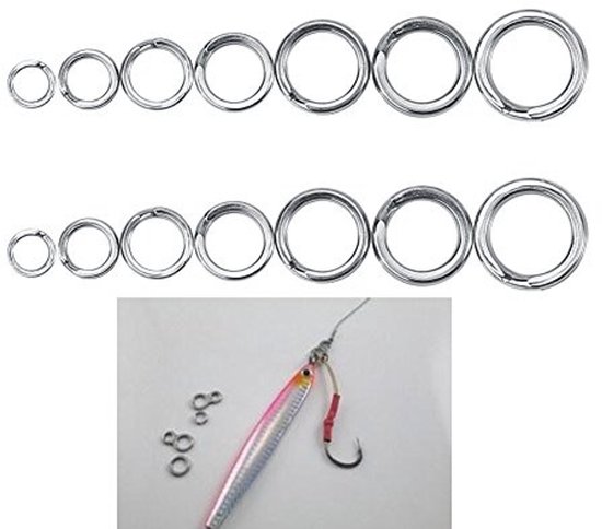 MTTproducts- Splitringen 50 stuks - RVS Connector - Anticorrosief - Sterk - Duurzaam - Lichtgewicht - Visconnector van Mttproducts — afbeelding 5