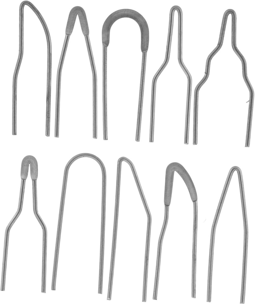 Houtbrandtips - Pyrografietips - Houtbewerking - Verschillende vormen - 10 stuks - Zilver