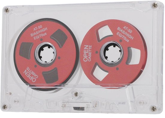 Audiocassetteband Dubbelzijdig - Metalen Cassetteband - 50 Minuten Opnametijd - Transparante Doos - Ideaal voor Muziekopname - Compact formaat - Geluidsopname — afbeelding 4