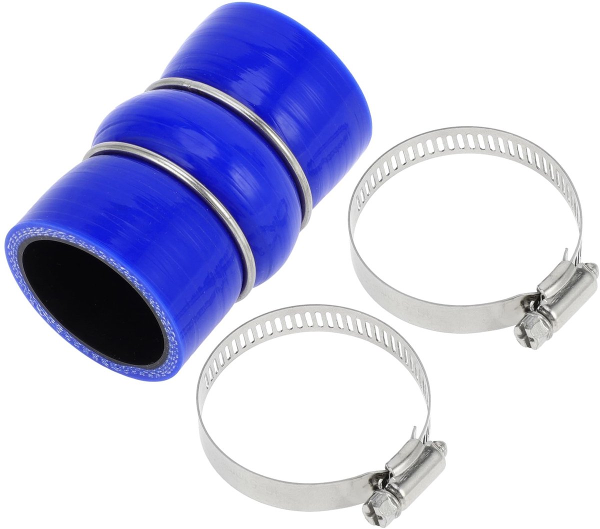 Dailygoods- Siliconen Slang - 40 mm Binnendiameter - 76 mm Lengte - Rubber Slang - Hoge Temperatuur Weerstand - Meerlaags Geweven Weefsel - Blauw - Rubberen Slang