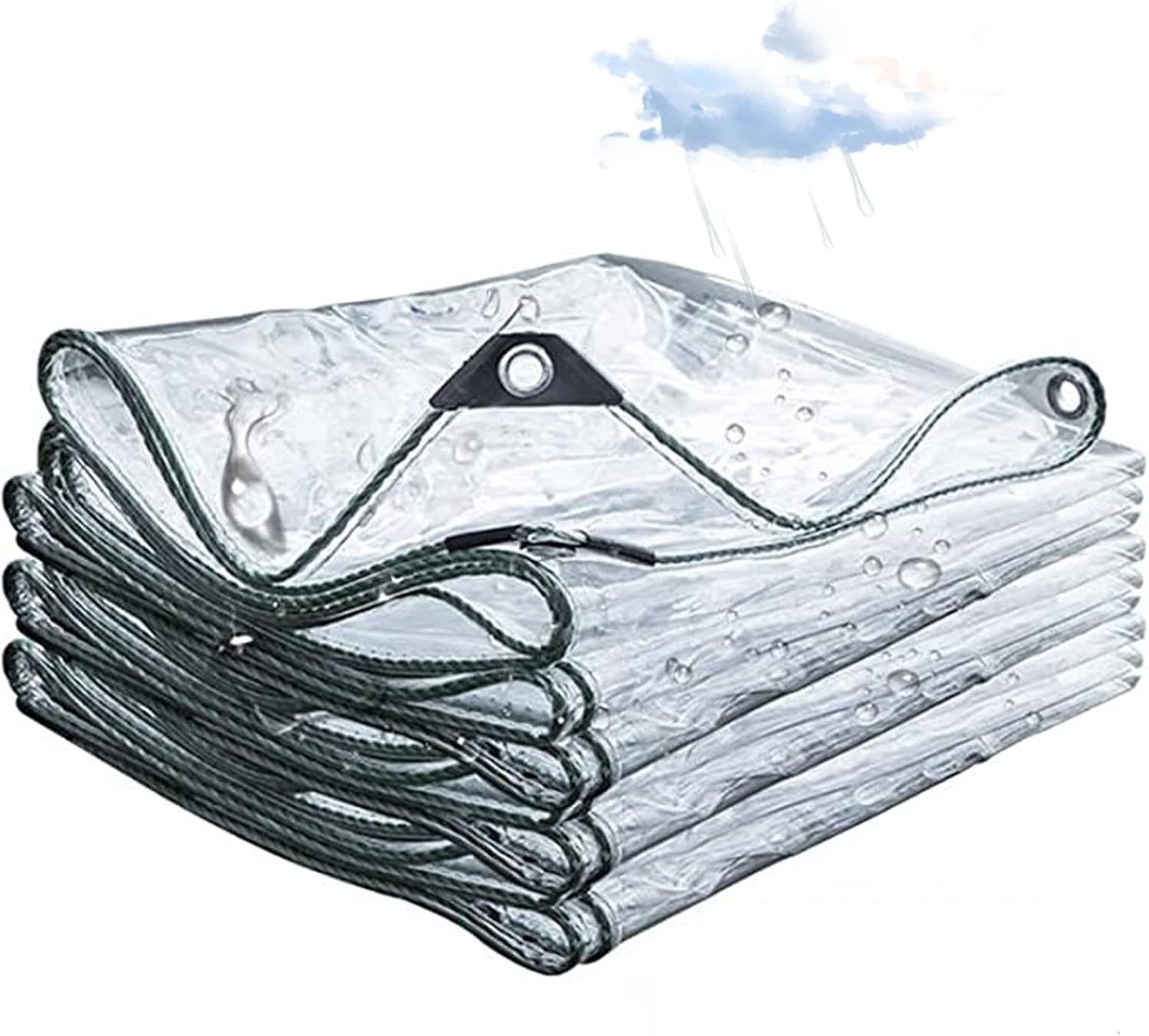 Transparante Zeil - Waterdicht Doek - Tuin Beschermen - UV Bestendig - 5x3.5m - Helder