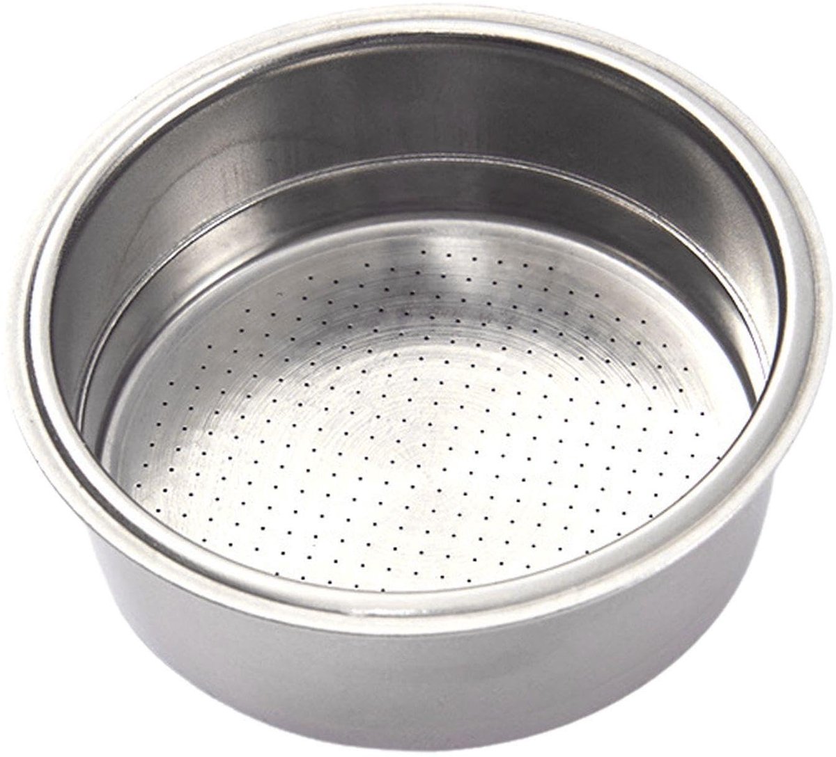 Dailygoods- Koffiefiltercontainer 1 stuk - Koffiefilterhouder - Roestvrij Staal - Geschikt voor Koffiezetapparaten - Zilverkleurig - Binnendiameter 51 mm - Koffiefilter