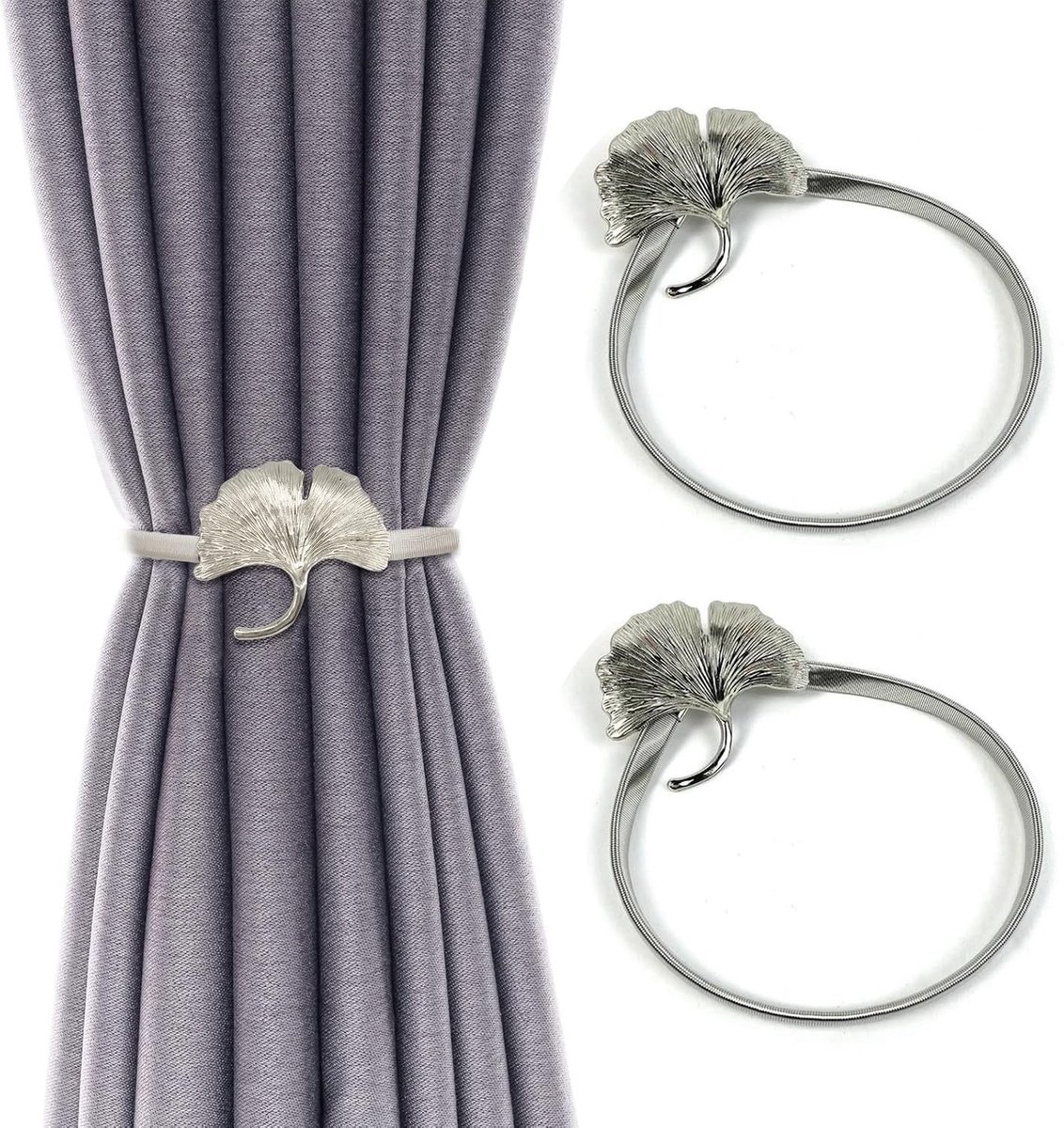 Dailygoods - 2 Stuks Gordijnhaken | Gordijnhouders en Decoratieve Clips voor Thuis