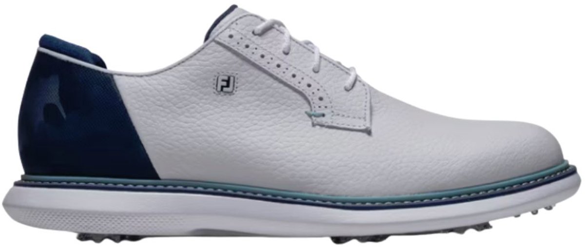 Footjoy Heren Golfschoenen Traditions Wit Navy