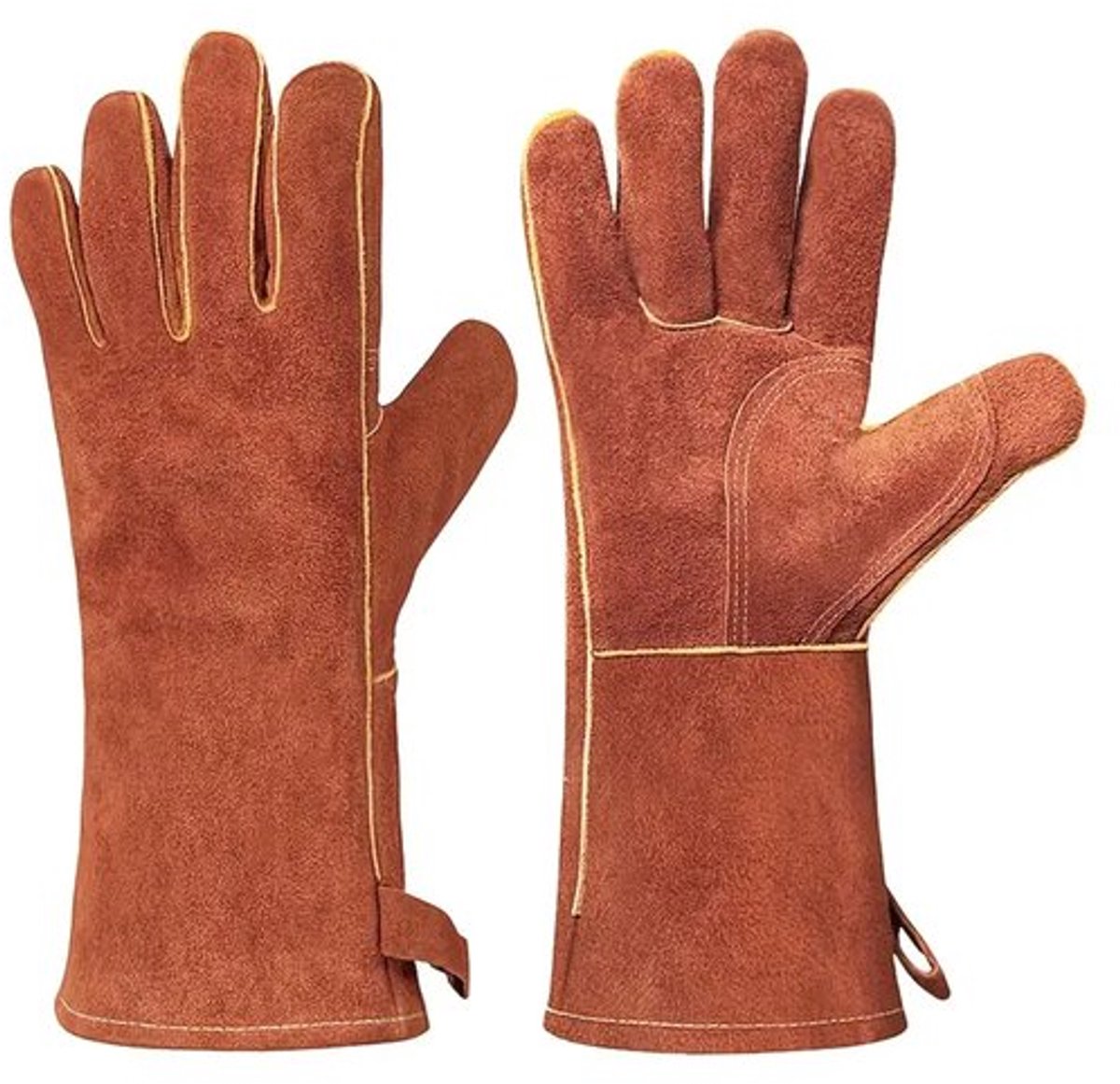 Handschoenen die bestand zijn tegen hoge temperaturen, lashandschoenen, warmte-isolatie, anti-verbranding, barbecue, kamperen, elektrisch lassen, dikke werkhandschoenen