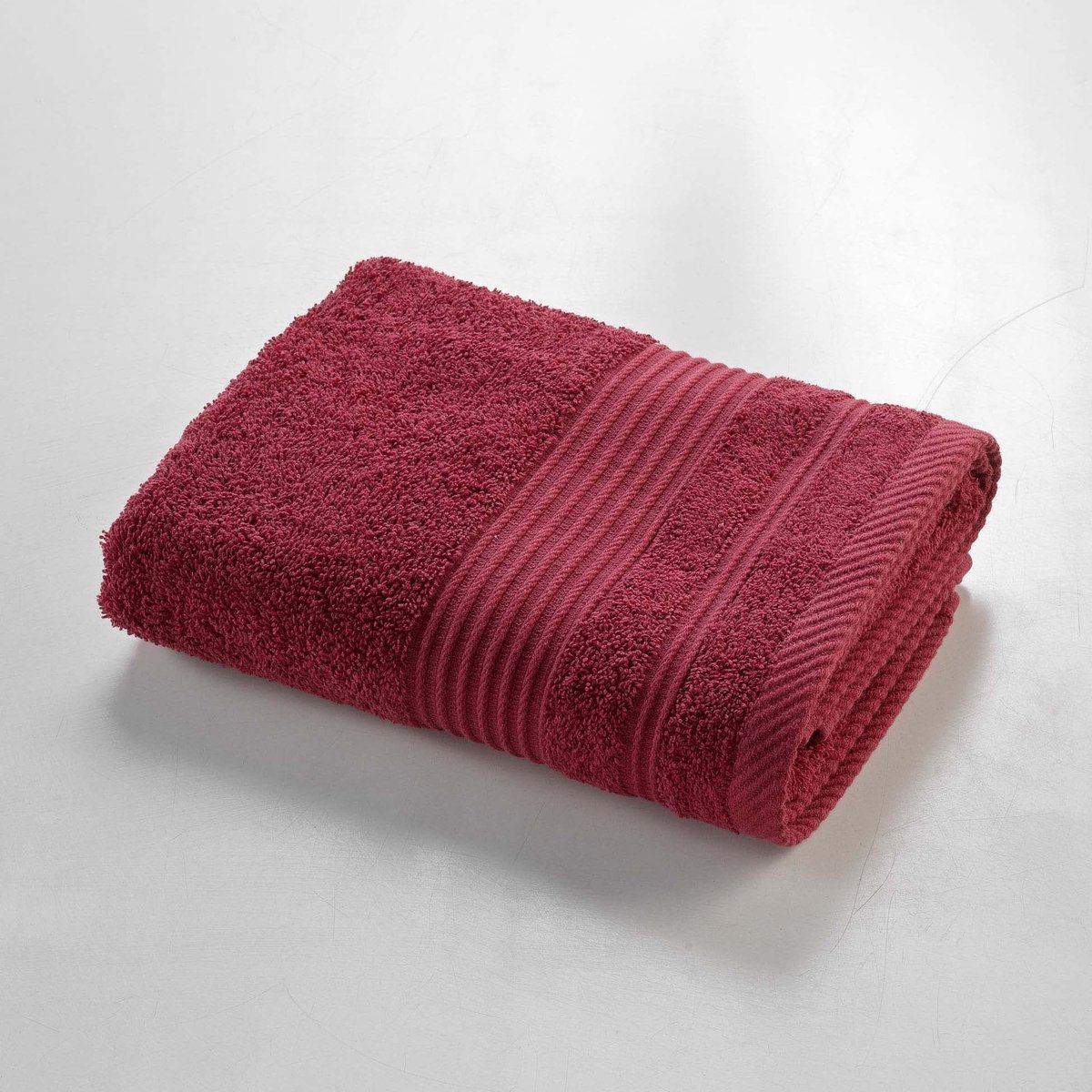 Dailygoods- Badhanddoek 50 x 90 cm - 100 Katoen - Robijnrood