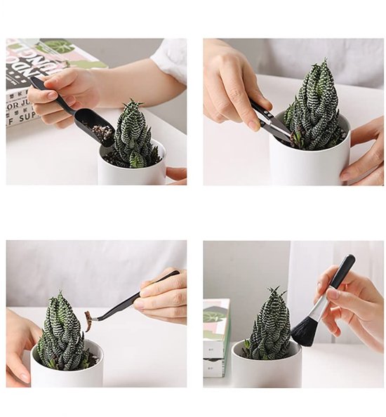 Dailygoods- Tuingereedschapset 14 Stuks - Vetplant Gereedschap - Transplantatie Gereedschappen - Opbergtas - Waterdichte Plantenpotmat - Lichtgewicht en Hoogwaardige Materialen - Tuingereedschap van Dailygoods — afbeelding 4