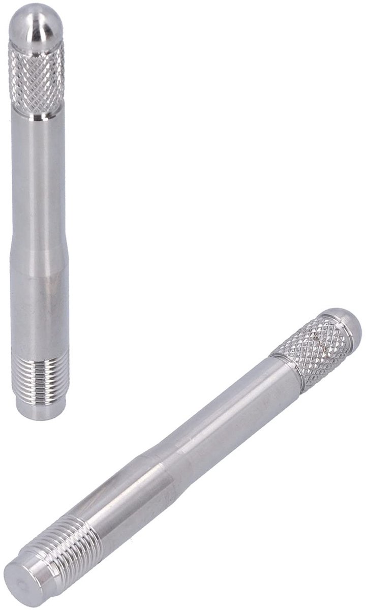 Dailygoods- Wielbouten 2 Stuks - Uitlijningspennen - Wielmontagegids M14 x 1,5 - Roestvrij Staal - Duurzaam Gereedschap - Voorkomt Schade aan Wielen