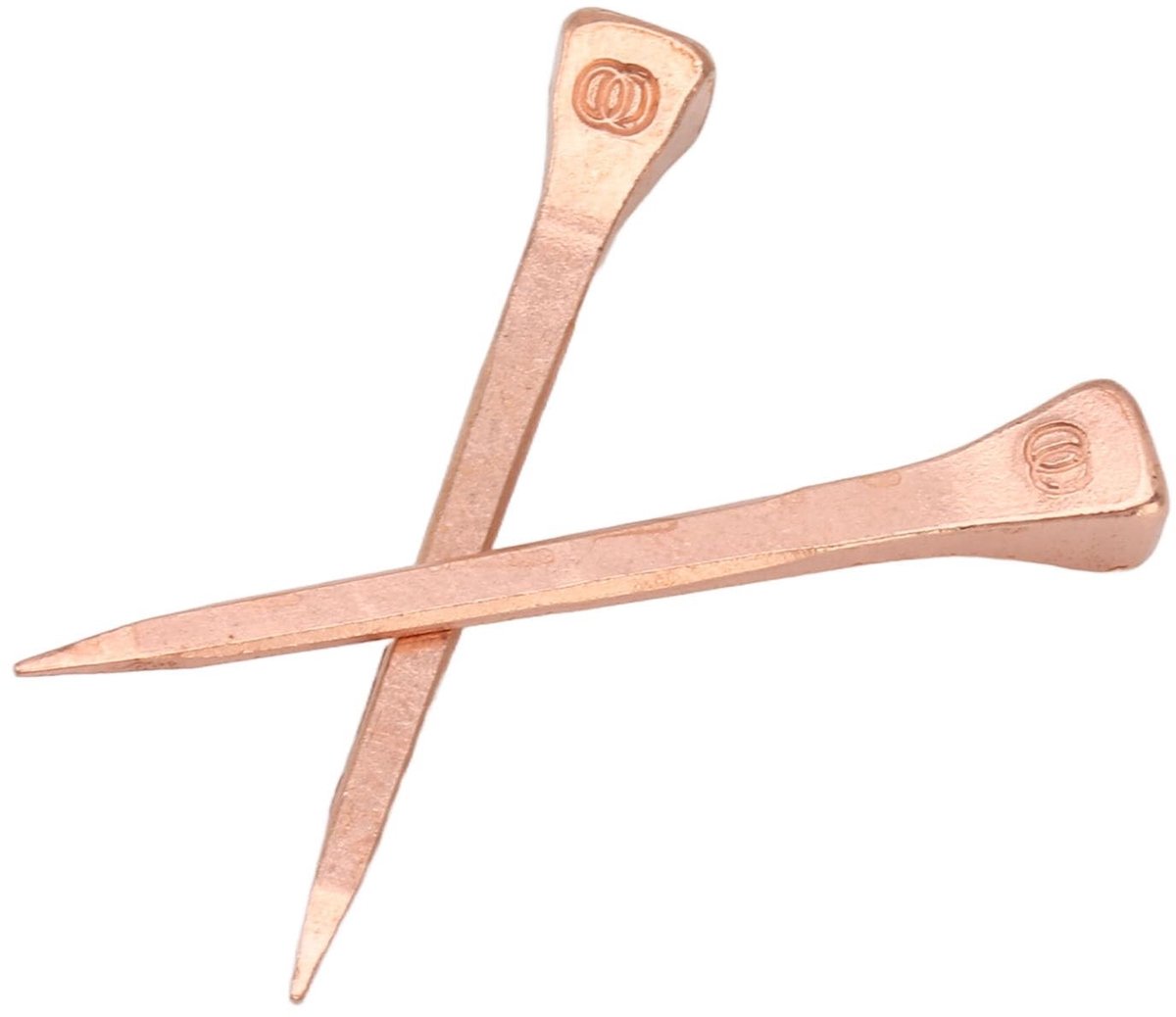 Dailygoods- Hoefijzernagels 250 Stuks - Koperen Hoefijzernagels - Afwerkspijkers - Hoge Treksterkte - Precisienagels 51 mm - Lichtgewicht en Stevig - Paardenhoefnagels