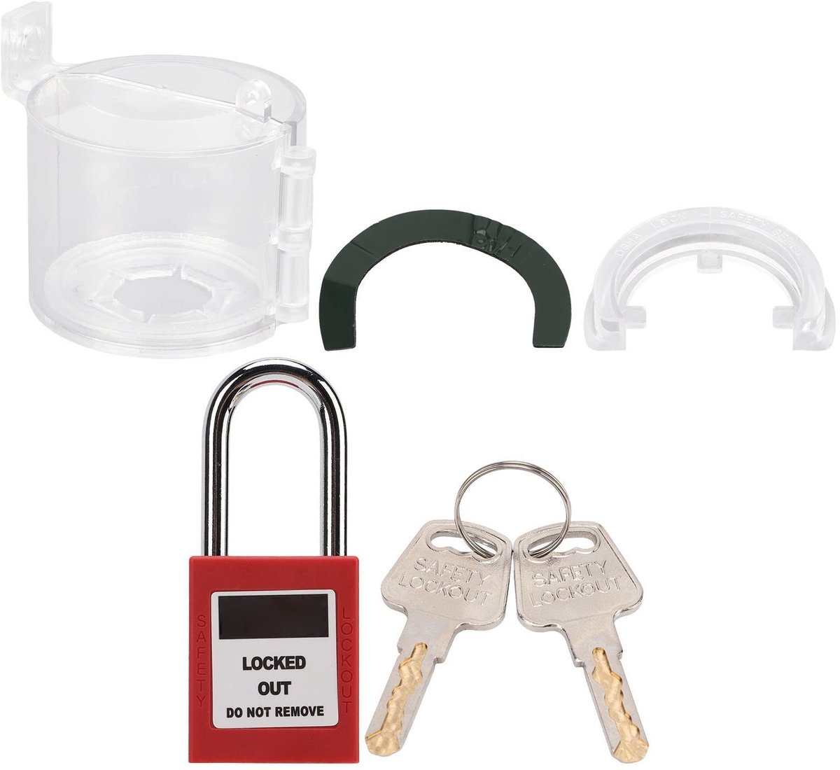 Dailygoods- Noodstopknop Waterdicht - Hangslot Roestvrij Staal - Vergrendeling - Temperatuurbestendig - Duurzaam - Professioneel Gebruik