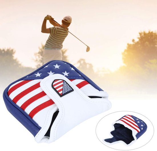 Dailygoods - PU waterdichte hamer Putter Cover - Golf Putter Hoofdkap - Groot formaat 14x12x3.5cm - Beschermend en duurzaam - Perfect voor golfers - W van Dailygoods — afbeelding 5