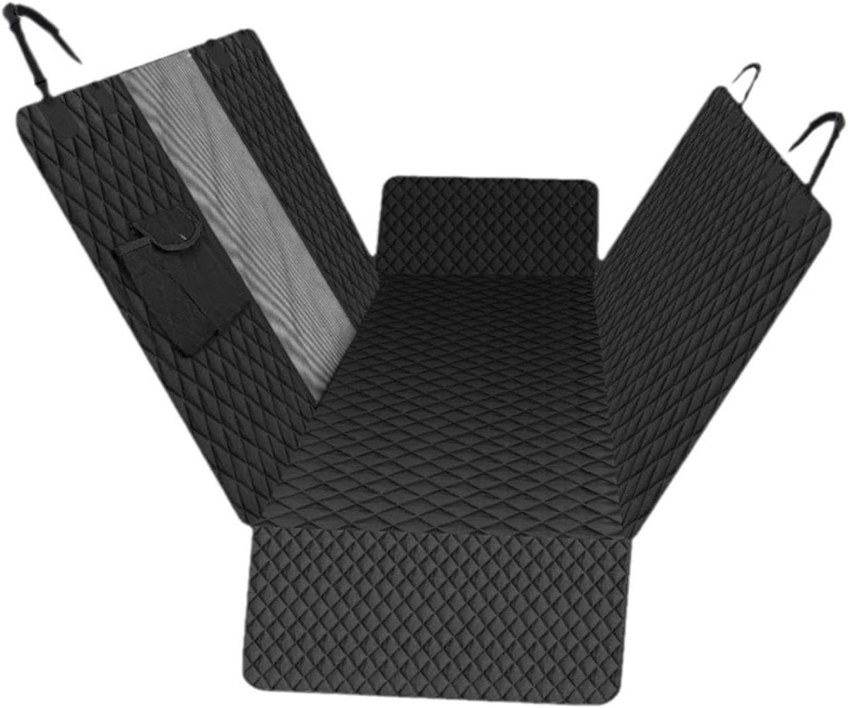 Huisdier Autostoelhoes - Hondenmand Auto - Veilig Reizen - Met Mesh Venster - Universeel - Zwart