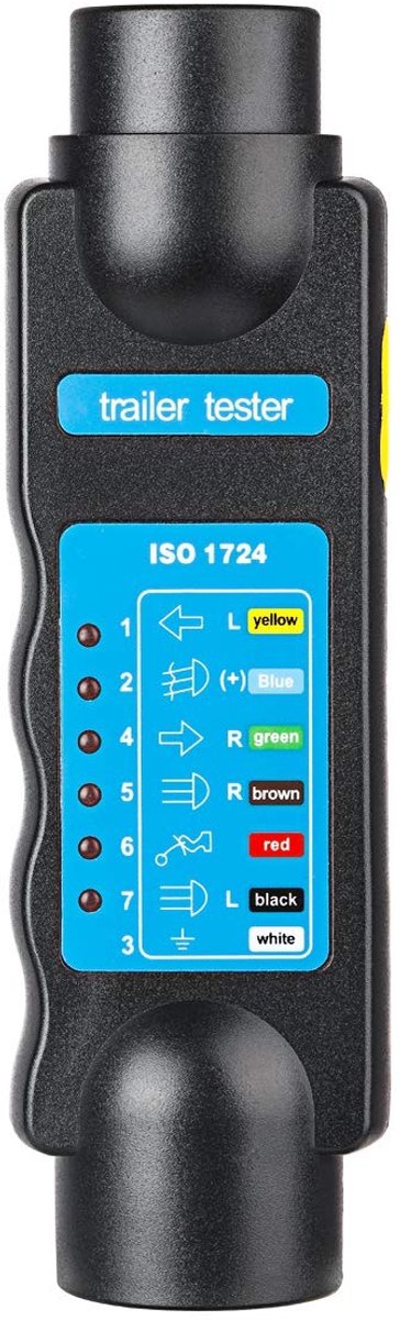 Dailygoods - 7 Polige Aanhanger Stekker Tester - Diagnostisch Testgereedschap voor 12V