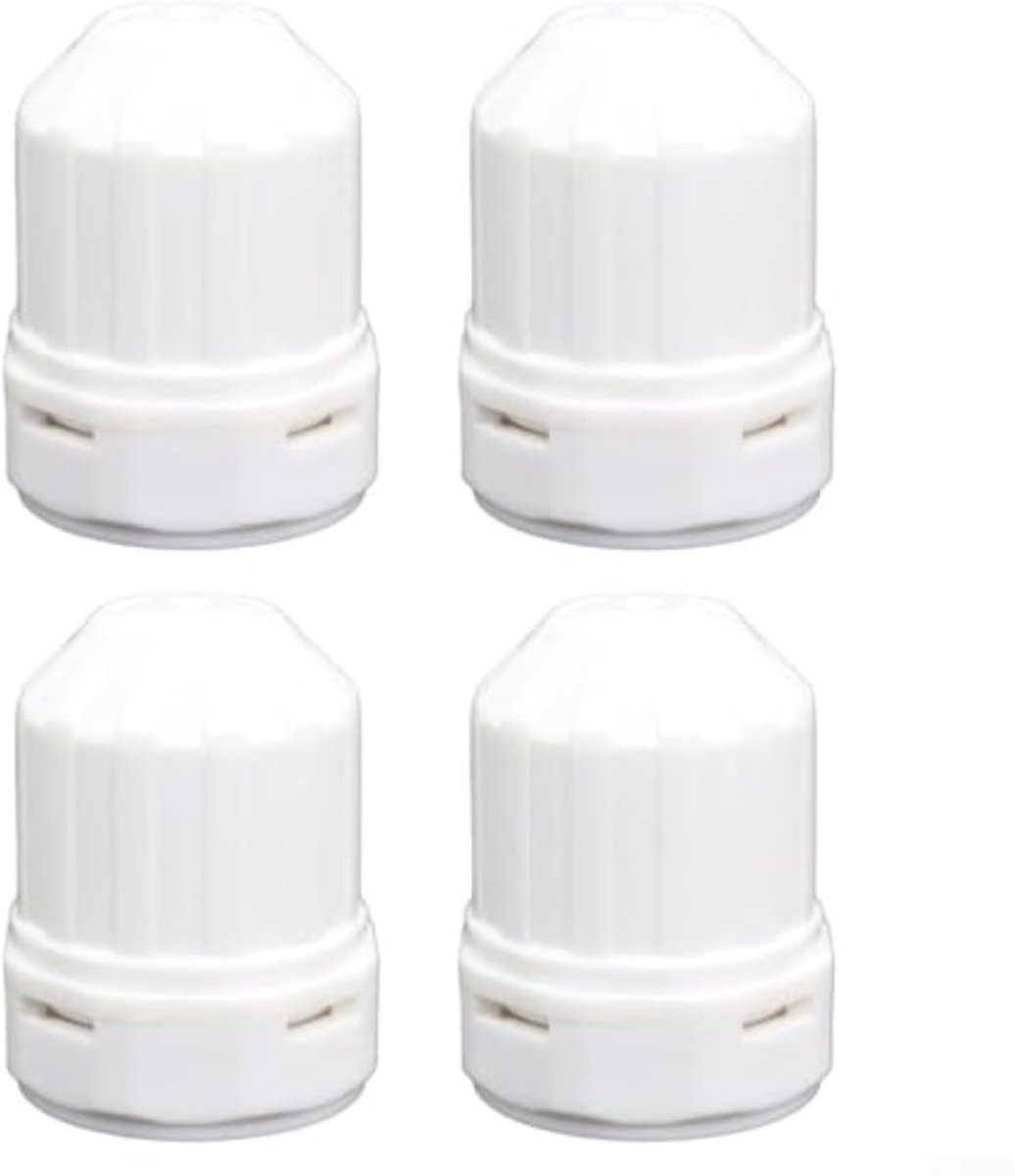 Waterstroomregelaars Set - Handwielen - Verwarming Regelen - Energie-efficiëntie - 4 Stuks - Wit