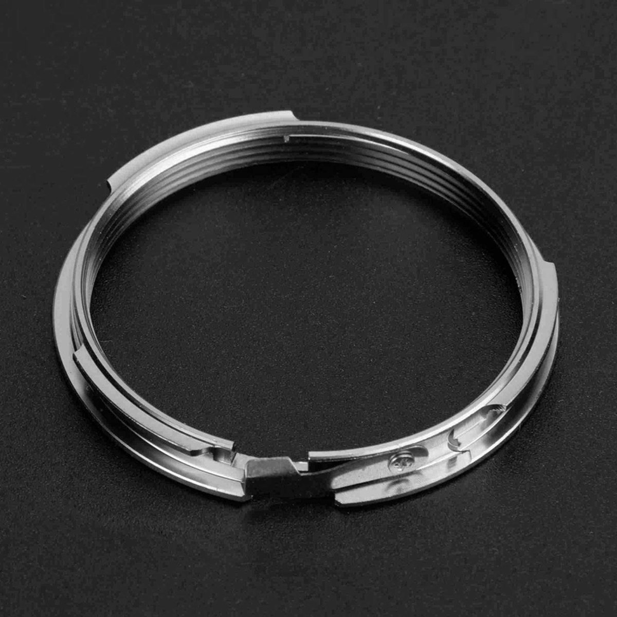 Dailygoods - M42-PK-lensbevestigingsadapterring - Handmatige focuslensconverter - Zilver - Hoogwaardig koper - Geschikt voor Pentax PK K-montagecamera