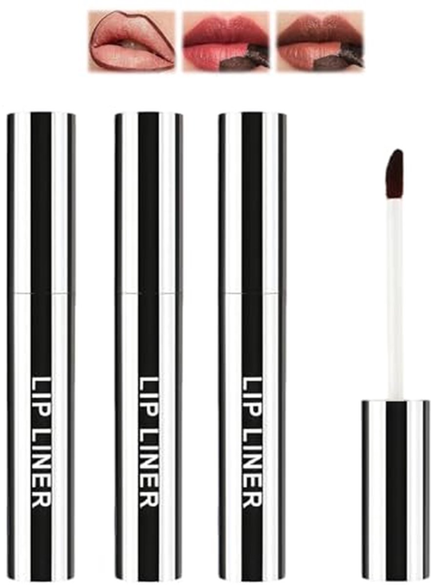Lip Liner Set - Tatoeage Lippenstift - Make-up Aanbrengen - Duurzaam Waterdicht - 3 Stuks - Veelkleurig